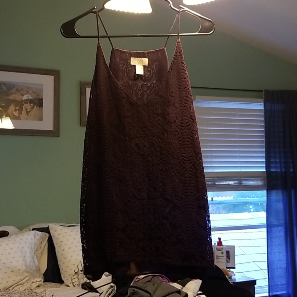 Plum Lace Loft Top